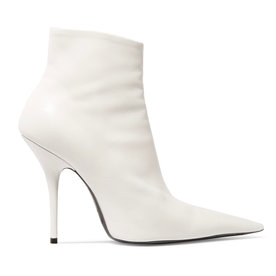 Balenciaga+Leather+Ankle+Boots