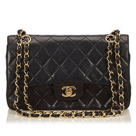 Chanel+Quilted+Black+Purse