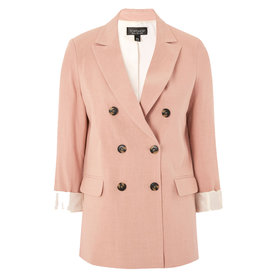 Topshop+Linen+Double+Breasted+Blazer
