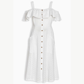 Next+Off-The-Shoulder+Eyelet+Dress