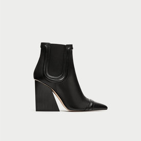Zara Leather High Heeled Boots