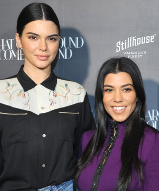 Kourtney Kardashian and Kendall Jenner Stun During a Stylish Sisters' Night Out