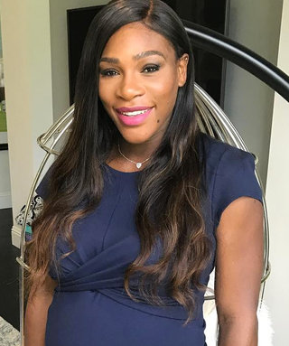 Serena Williams's Little Blue Maternity Dress Expertly Hugs Her Curves