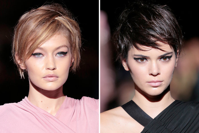 Kendall Jenner and Gigi Hadid Test Drive the Pixie at Tom Ford's NYFW Show