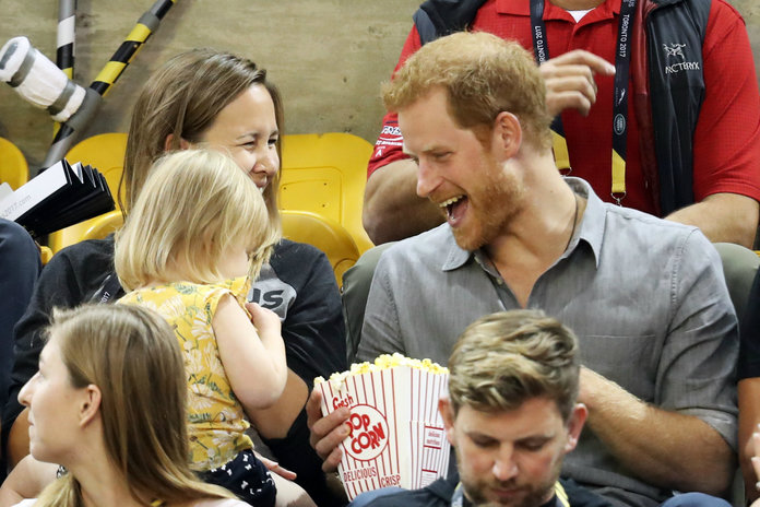 Too. Cute. Little Girl Steals Prince Harry's Popcorn at Invictus Games