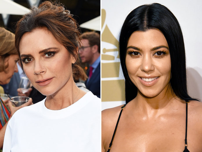 Victoria Beckham and Kourtney Kardashian Are Having the Strangest Convo Using Their Legs