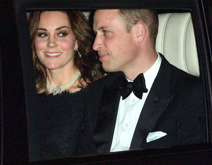 Pregnant Kate Middleton and Prince William Make an Elegant Pair at the Queen’s Anniversary Party