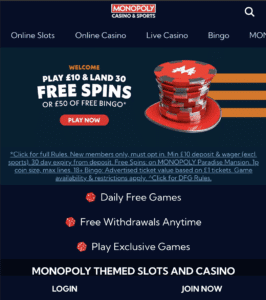 Monopoly Casino Lobby